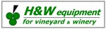 Logo for H & W Equipment for Vineyard and Winery